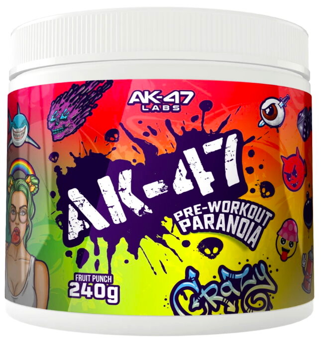 EXP AK47 Labs Pre-Workout Paranoia 240 g ovocný punč