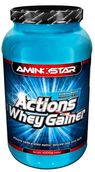 EXP Aminostar Whey Gainer Actions 1000 g vanilka
