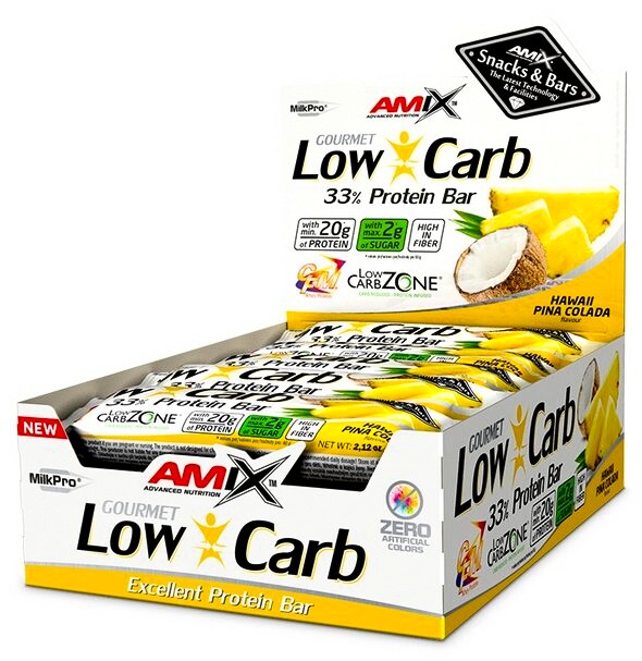 EXP Amix Low-Carb 33% Protein Bar 60 g jahoda - banán
