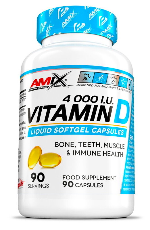EXP Amix Vitamin D 4000 I.U. 90 kapslí