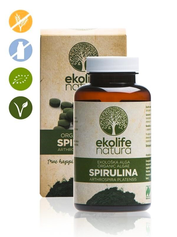 EXP Ekolife Natura Algae Spirulina Organic (Bio řasa spirullina) 240 tablet