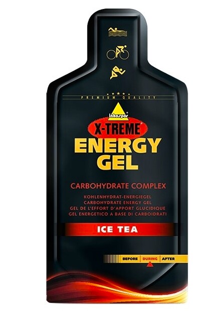 EXP Energetický gel Inkospor X-treme Energy gel 40 g, ice tea + guarana