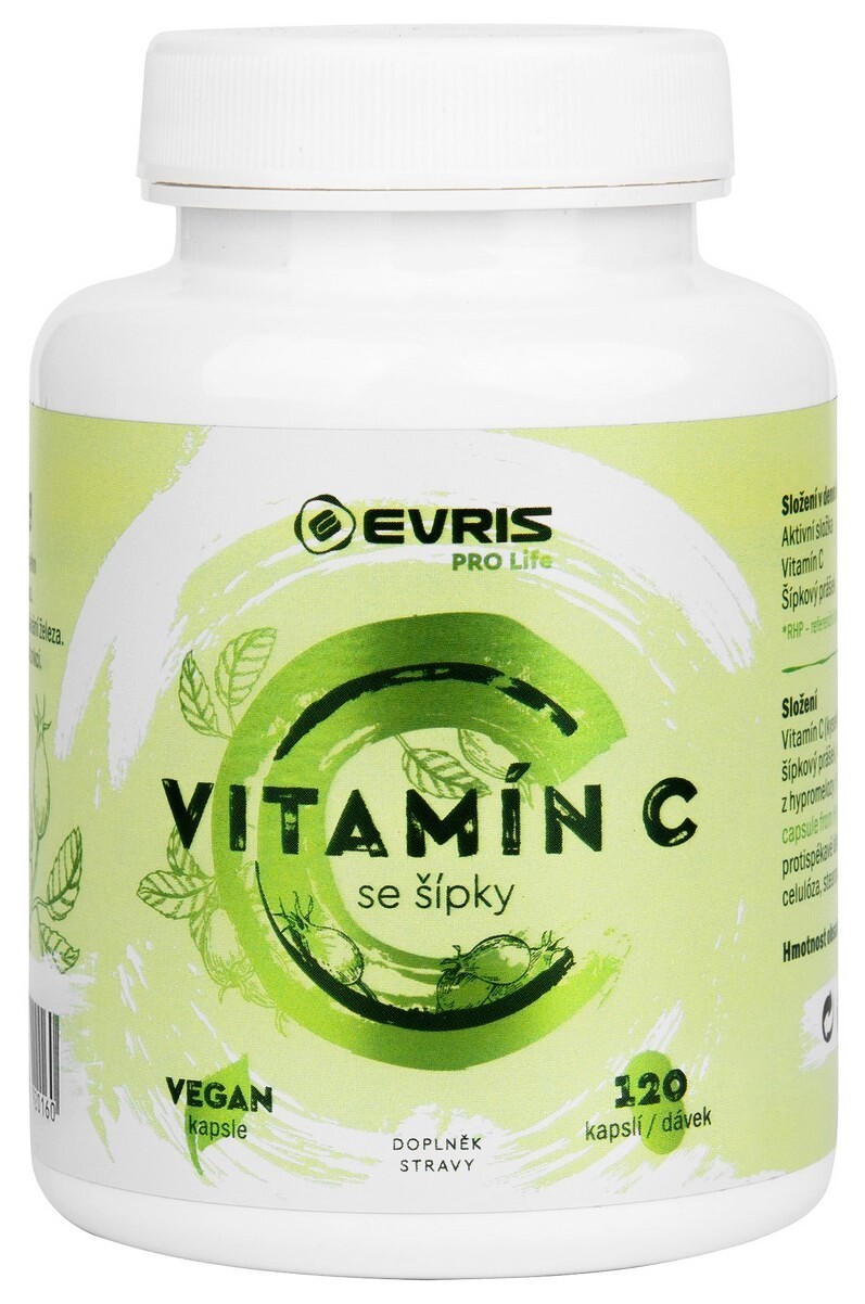 EXP Evris Vitamín C se šípky 120 kapslí