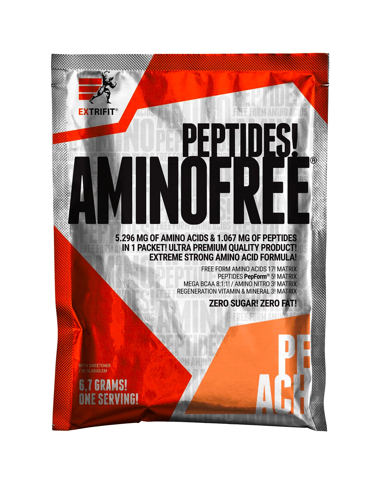 EXP Extrifit Aminofree Peptides 6,7 g broskev