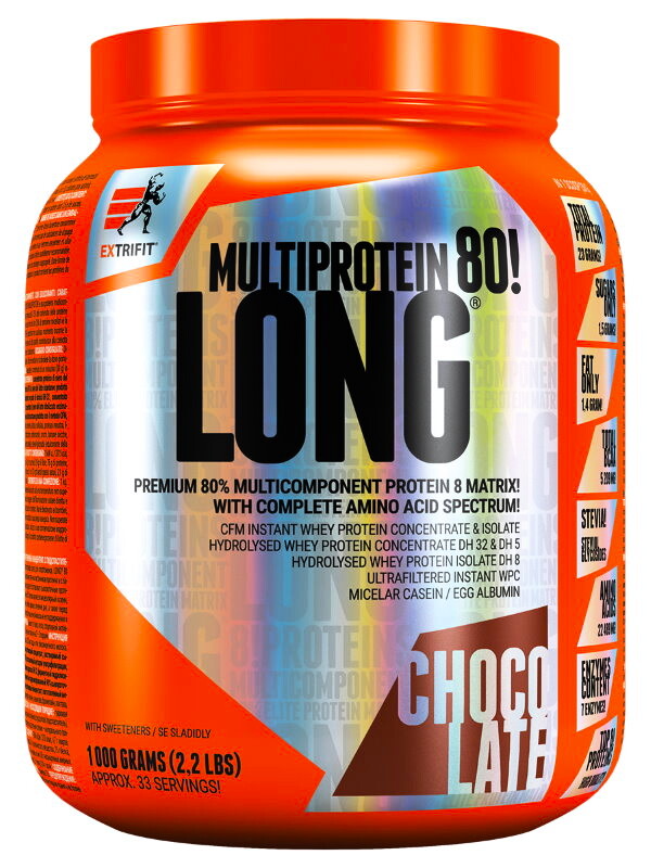 EXP Extrifit Long 80 Multiprotein 1000 g vanilka