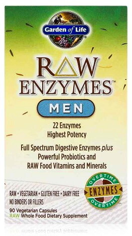 EXP Garden of Life RAW Enzymy Men Digestive Health - pro muže - zdravé trávení 90 kapslí