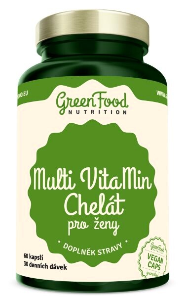 EXP GreenFood Multi VitaMin Chelát pro ženy 60 kapslí