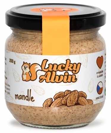 EXP Lucky Alvin Mandlové máslo neochucené 200 g