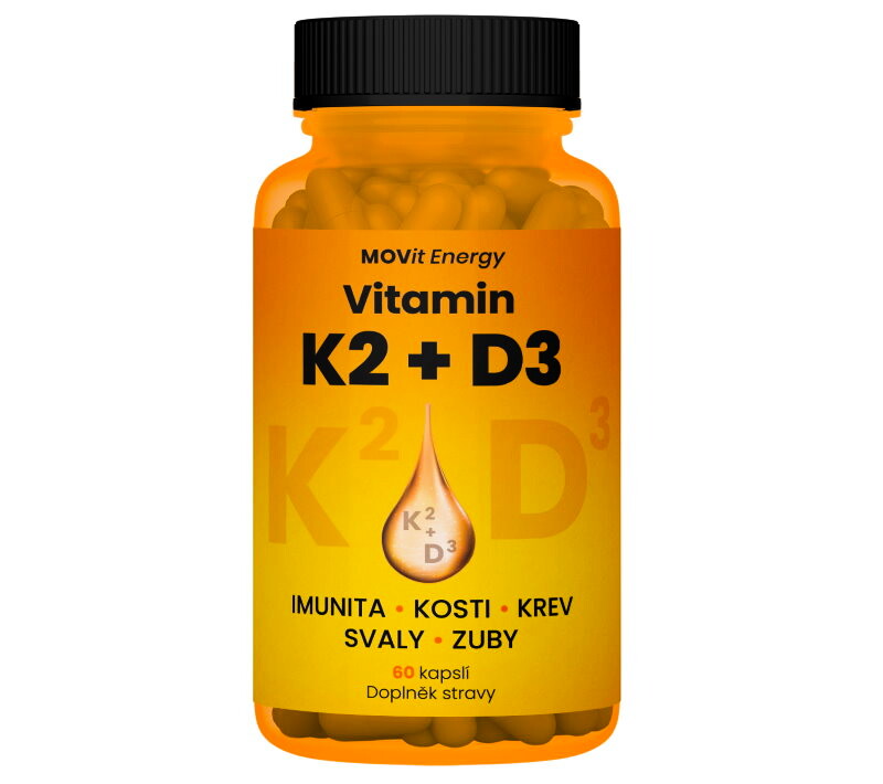EXP MOVit Vitamin K2 120 mcg + D3 1000 I.U. 25 mcg 60 kapslí