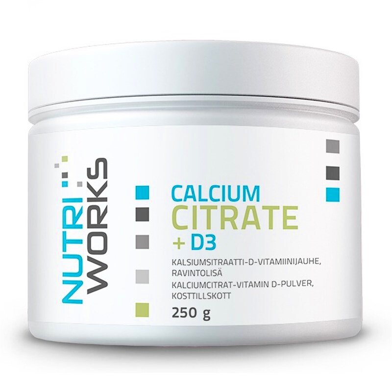 EXP NutriWorks Calcium Citrate + D3 250 g
