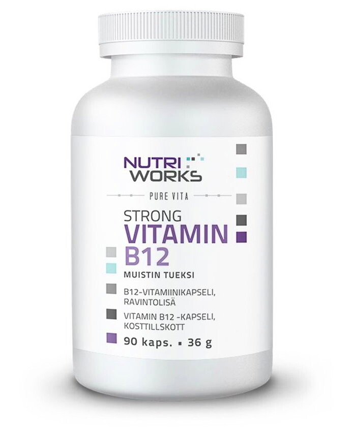 EXP NutriWorks Strong Vitamin B12 90 kapslí