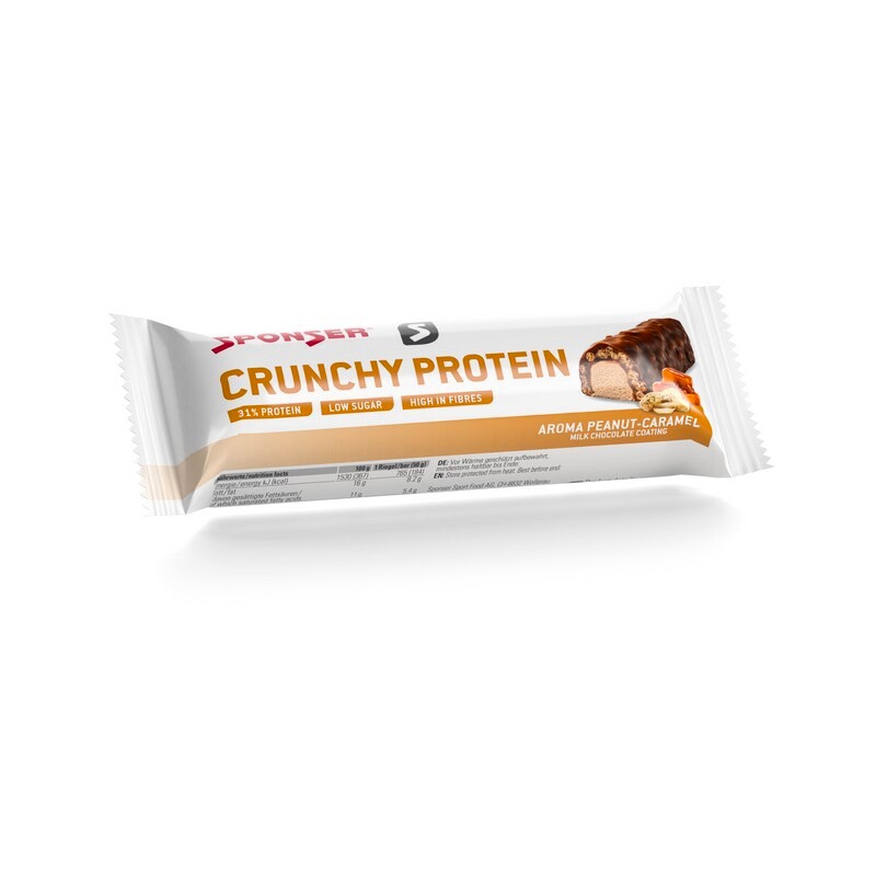 EXP Proteinová tyčinka Sponser Crunchy 50 g, malina