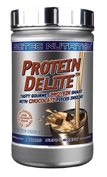 EXP Scitec Protein Delite 500 g bílá čokoláda - jahoda