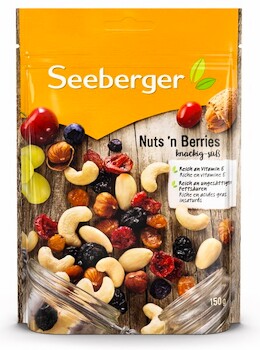 EXP Seeberger Směs ořechů (50%) a sušeného ovoce (50%), částečně slazené 150 g