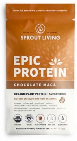 EXP Sprout Living Epic protein organic Čokoláda a Maca 35 g