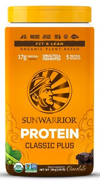 EXP Sunwarrior Protein Classic Plus BIO 750 g čokoláda