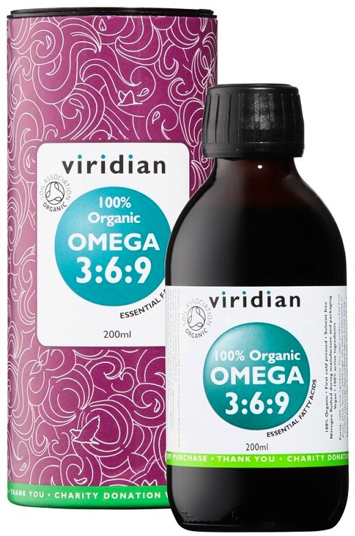 EXP Viridian 100% Organic Omega 3:6:9 200 ml