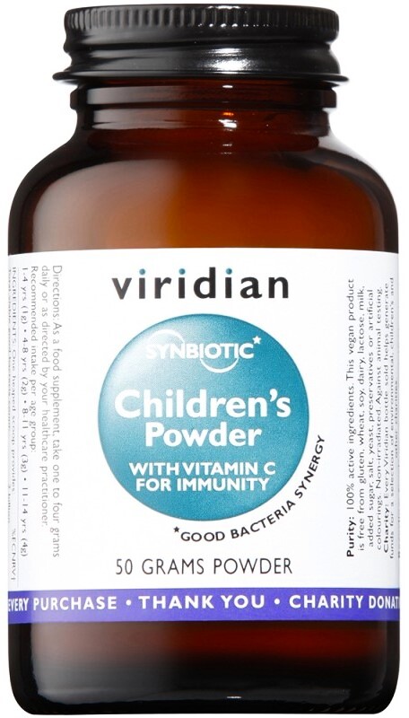 EXP Viridian Children´s Synerbio (Směs probiotik, prebiotik a vitamínu C pro děti) 50 g