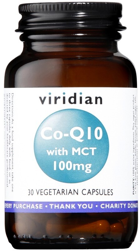 EXP Viridian Co-enzym Q10 with MCT 100 mg (Koenzym Q10) 30 kapslí