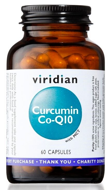 EXP Viridian Curcumin Co-Q10 (Kurkumin a Koenzym Q10) 60 kapslí