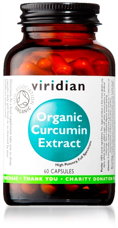 EXP Viridian Curcumin Extract organic (Kurkumin) 60 kapslí