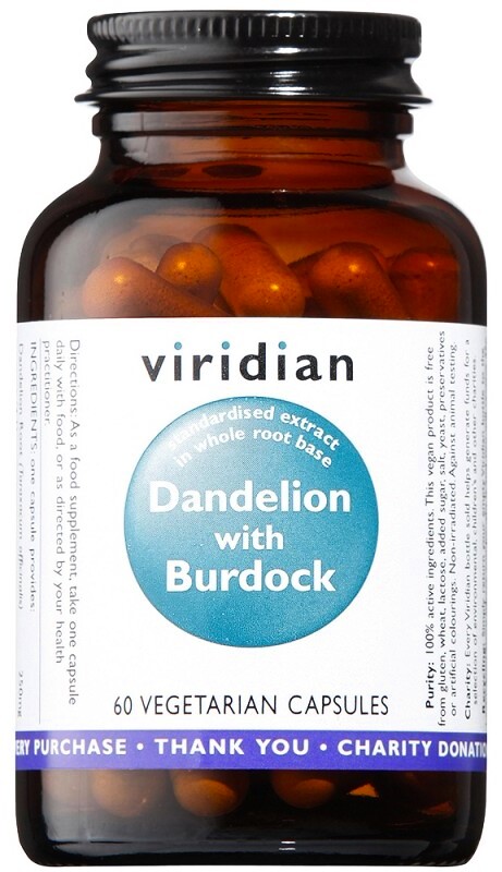 EXP Viridian Dandelion with Burdock (Pampeliška a lopuch) 60 kapslí