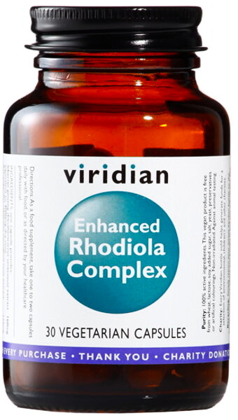 EXP Viridian Enhanced Rhodiola Complex (Rozchodnice růžová s adaptogeny) 30 kapslí