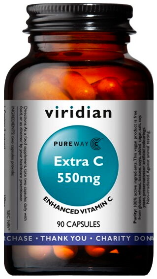 EXP Viridian Extra C (Vitamín C) 550 mg 90 kapslí
