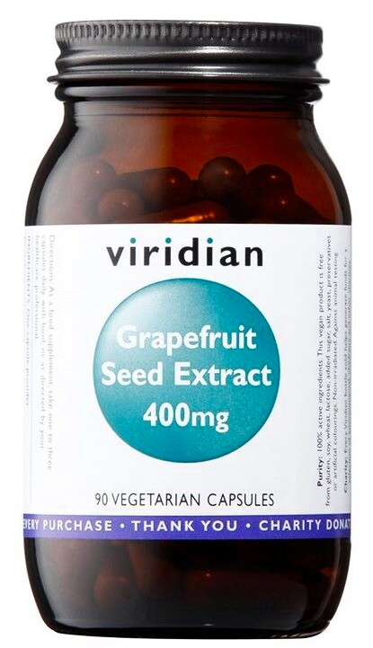 EXP Viridian Grapefruit Seed Extract 400mg (Extrakt ze semínek grepfruitu) 90 kapslí