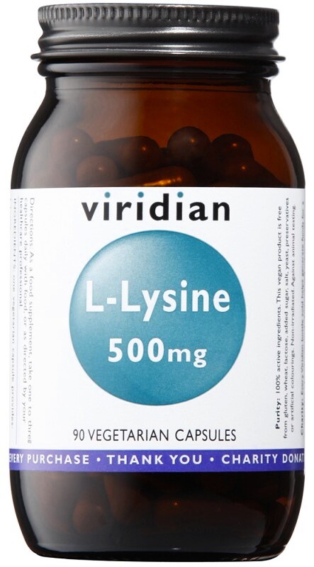 EXP Viridian L-Lysine 500 mg 90 kapslí