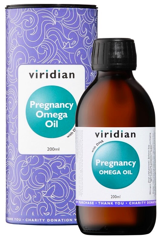 EXP Viridian Pregnancy Omega Oil (Směs olejů pro těhotné poskytující omega 3, 6 a 9) 200 ml