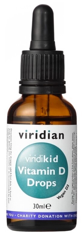 EXP Viridian Viridikid Vitamin D Drops 400 IU 30 ml