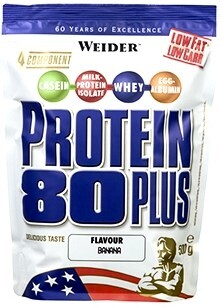 EXP Weider Protein 80 Plus 500 g lískový oříšek - nugát