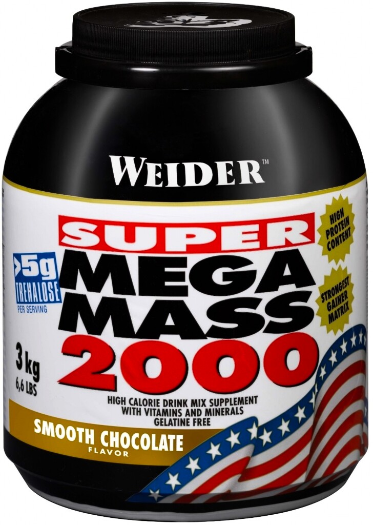EXP Weider Super Mega Mass 2000 3000 g jahoda