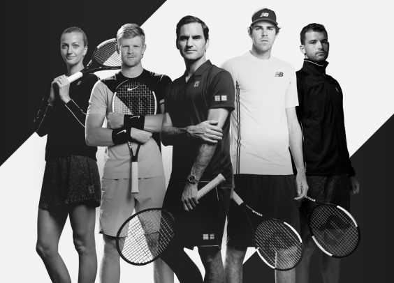 Tenisové hvězdy - hrajte s vybavením nejlepších tenistů