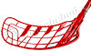 Florbalová hokejka Zone Envy Red Light 95 cm ´10