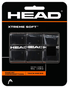 Omotávka na rakety vrchní Head Xtreme Soft Black (3 ks)