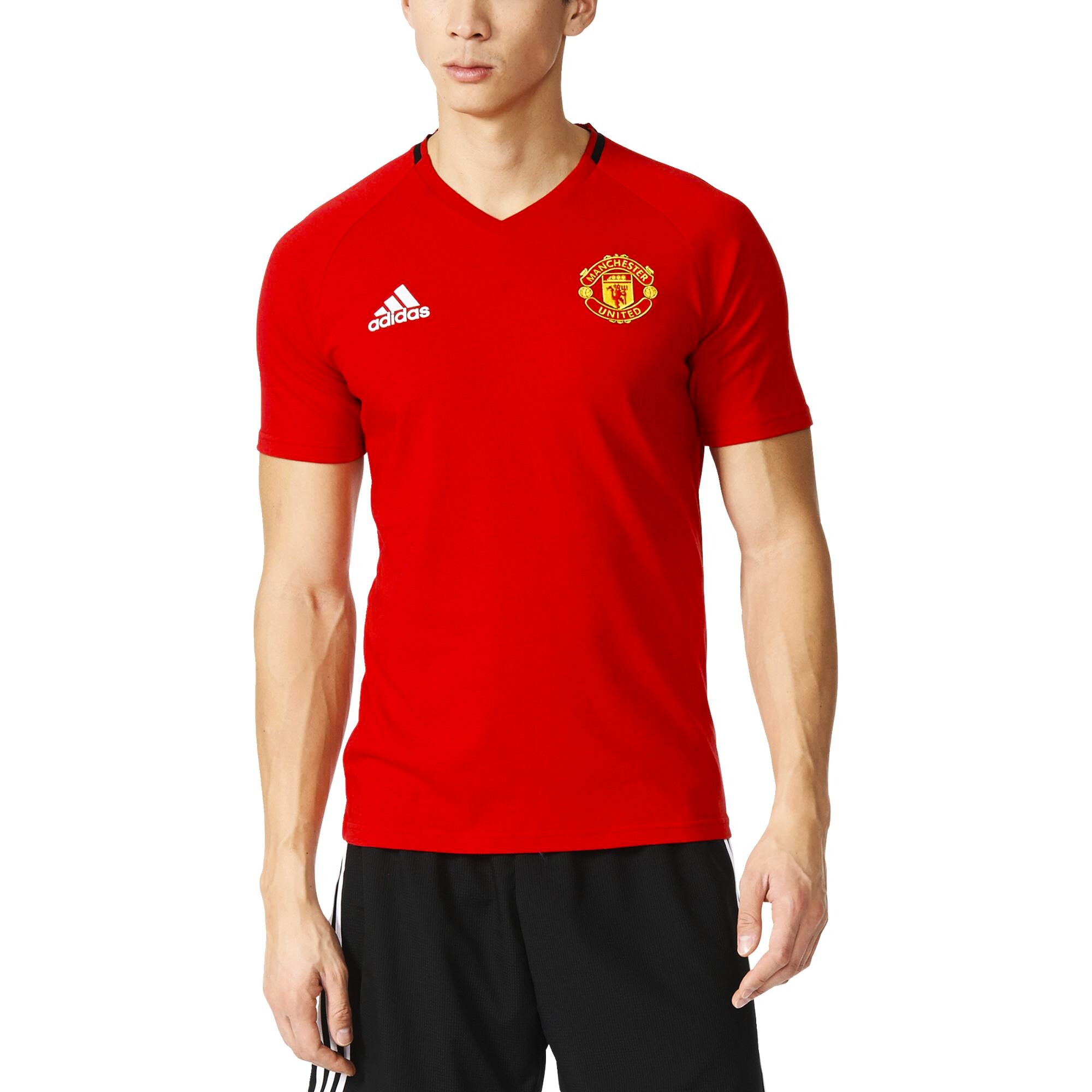 Pánské tričko adidas Manchester United FC Anthem Red - SportObchod.cz