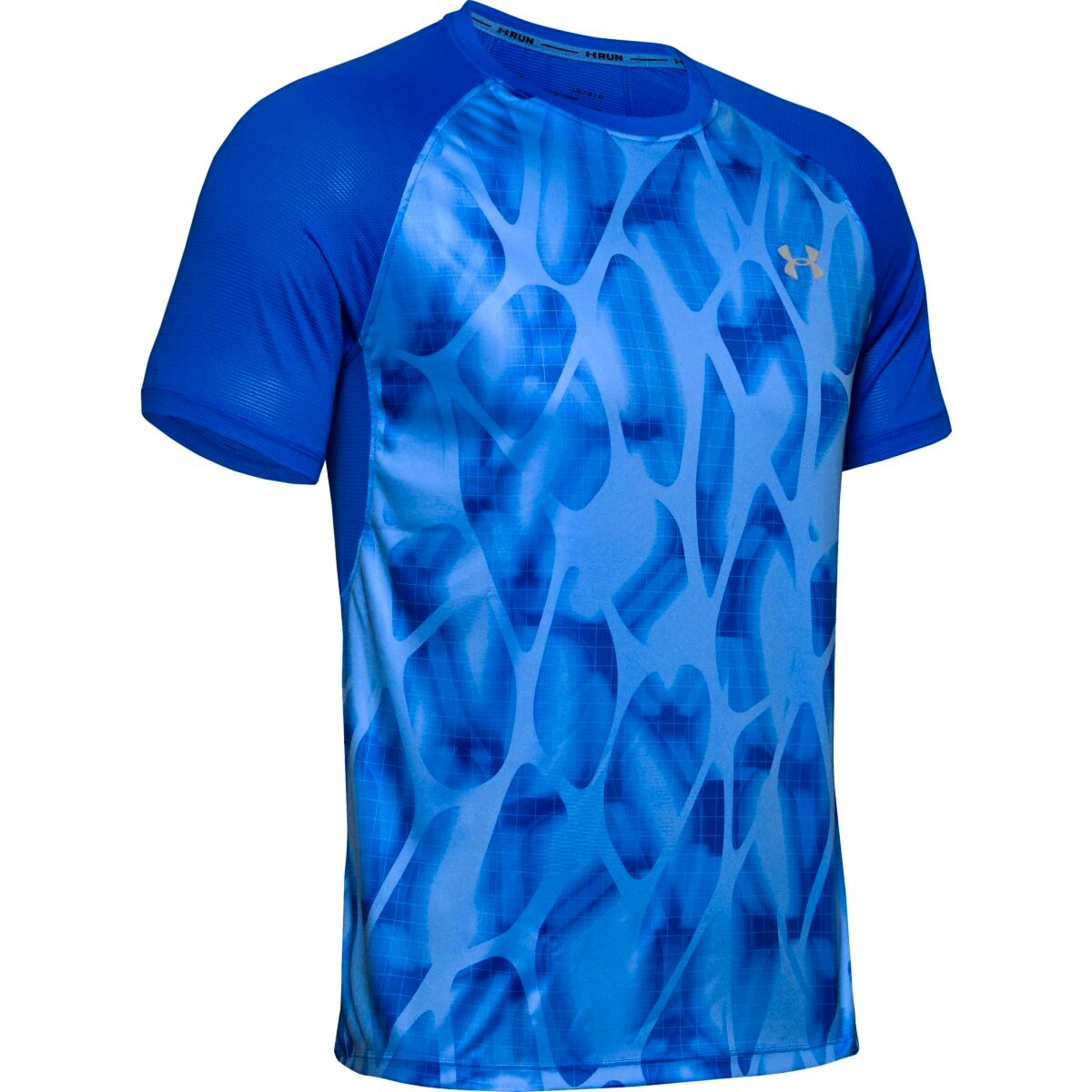 Pánské tričko Under Armour Qualifier ISO-Chill Printed modré