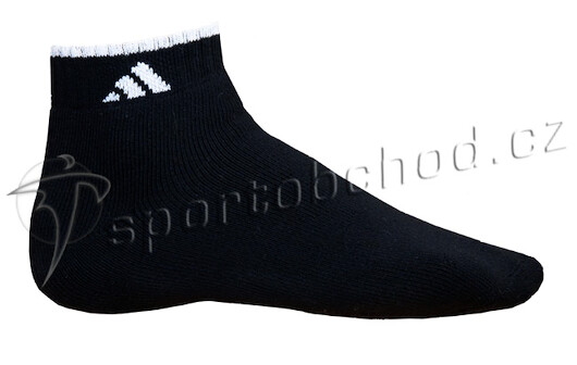 POSLEDNÍ PÁR - Ponožky adidas krátké černé