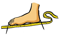Jak změřit velikost chodidla