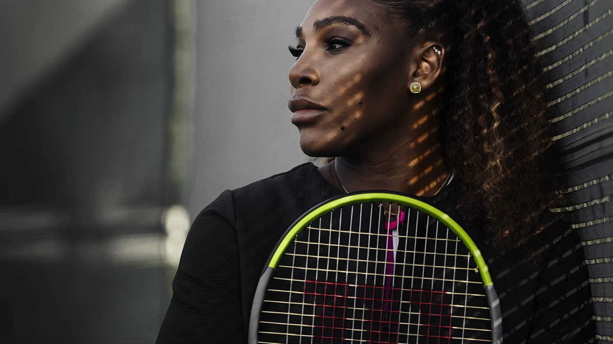 Serena Williams s novou řadou tenisových raket Wilson Blade v7