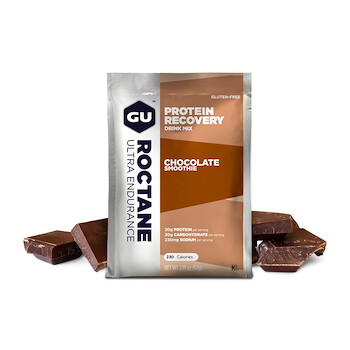 ZKRÁCENÁ EXPIRACE - GU Roctane Recovery Drink Mix 62 g Chocolate Smoothie